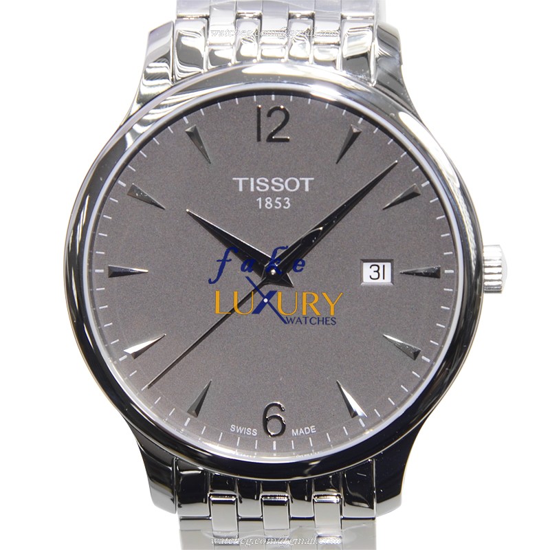 Tissot T063.610.11.067.00 T-Classic Quartz Stainless Steel Gray Dial Replica Watch - Luxury Replica Watch