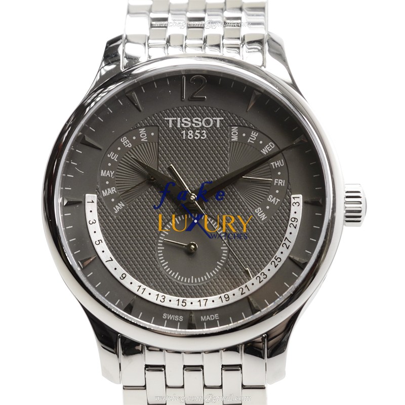 Tissot T063.637.11.067.00 Replica Watch, Dark Grey Dial, Stainless Steel Case, Quartz Movement - Luxury Replica Watch