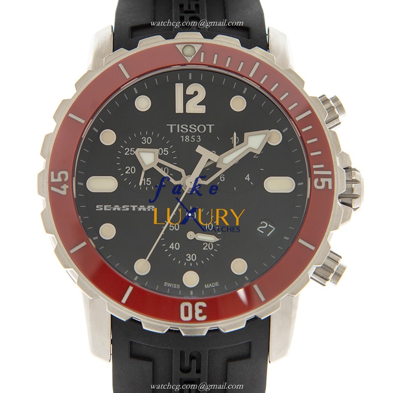 Tissot T-SPORT Automatic Stainless Steel T066.417.17.057.01 Black Dial Replica Watch - Luxury Replica Watch