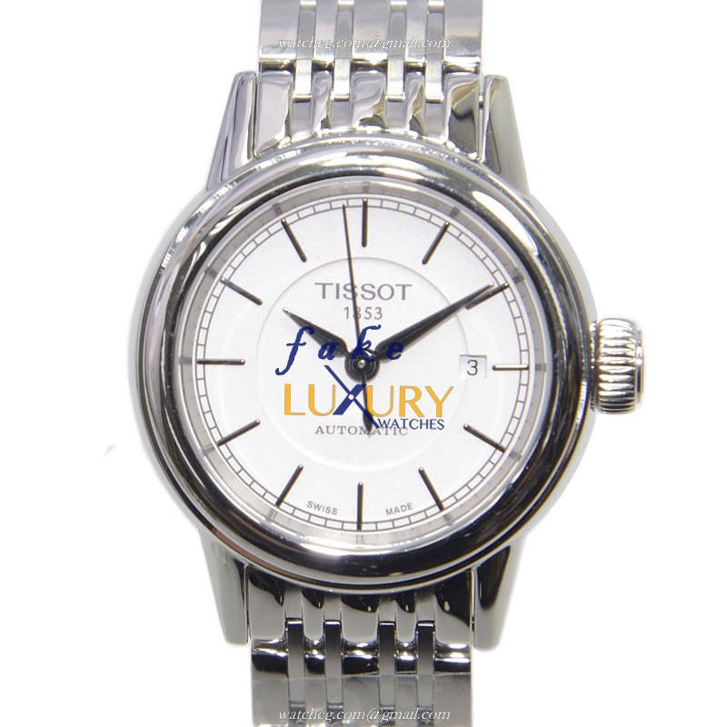 Tissot T085.207.11.011.00 T-Classic White Dial Silver Bracelet Automatic Steel Replica Watch - Luxury Replica Watch
