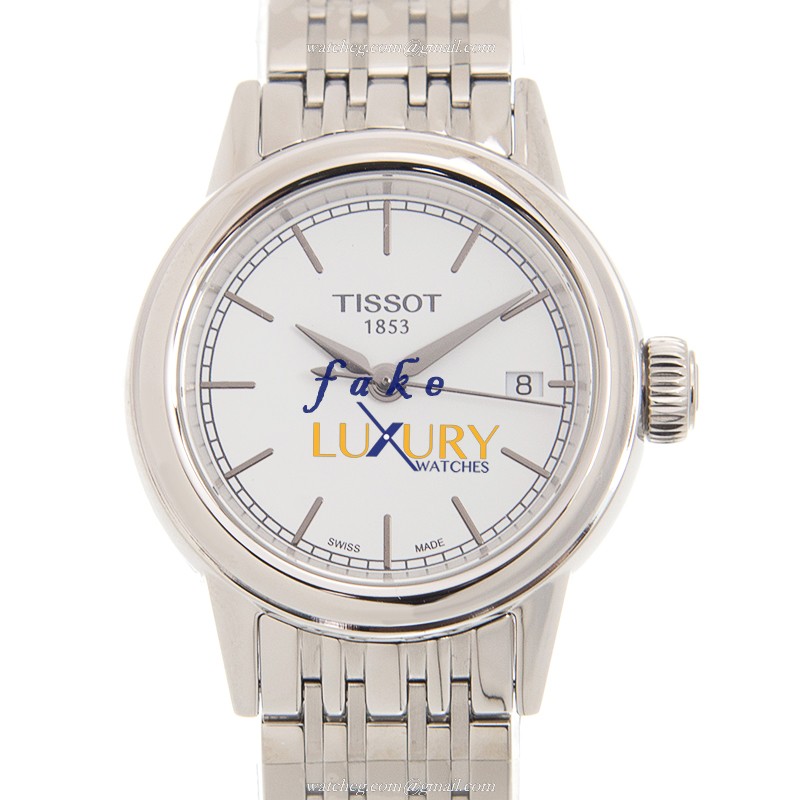 Tissot T085.210.11.011.00 Replica Watch, Quartz Movement, White Dial, Silver Stainless Steel - Luxury Replica Watch