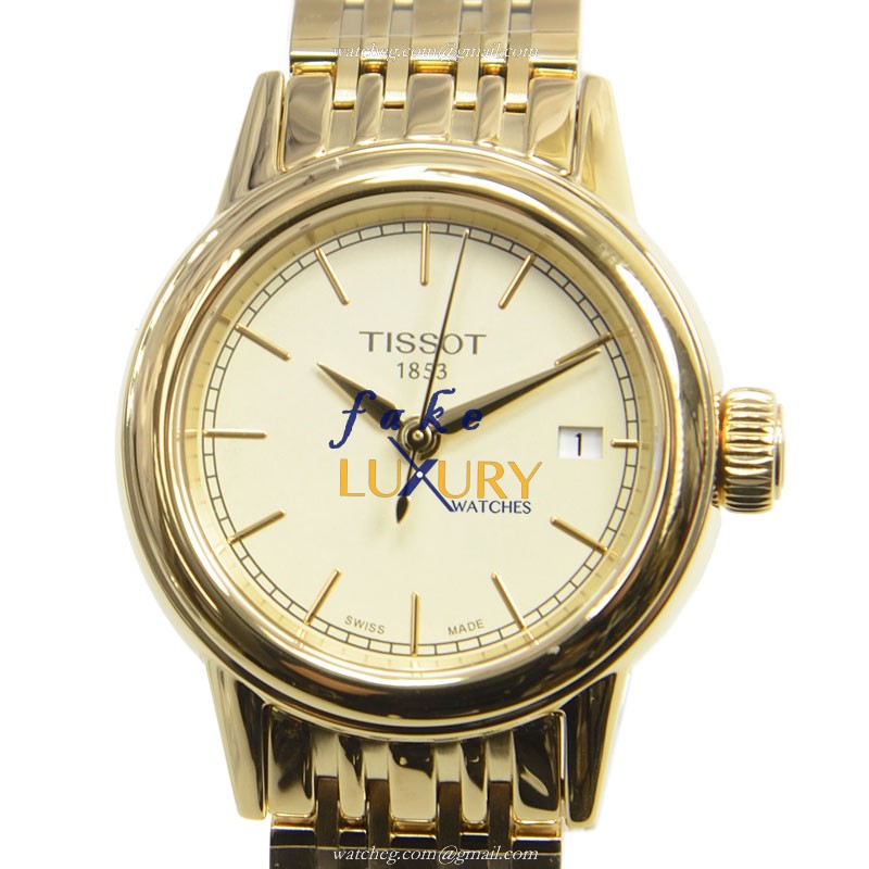 Tissot T-CLASSIC T085.210.33.021.00 Quartz Gold Dial Stainless Steel Replica Watch - Luxury Replica Watch
