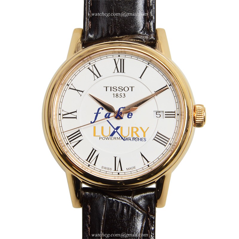 Tissot T085.407.36.013.00 T-Classic Silver Dial Brown Leather | Automatic | Steel | Replica Watch - Luxury Replica Watch