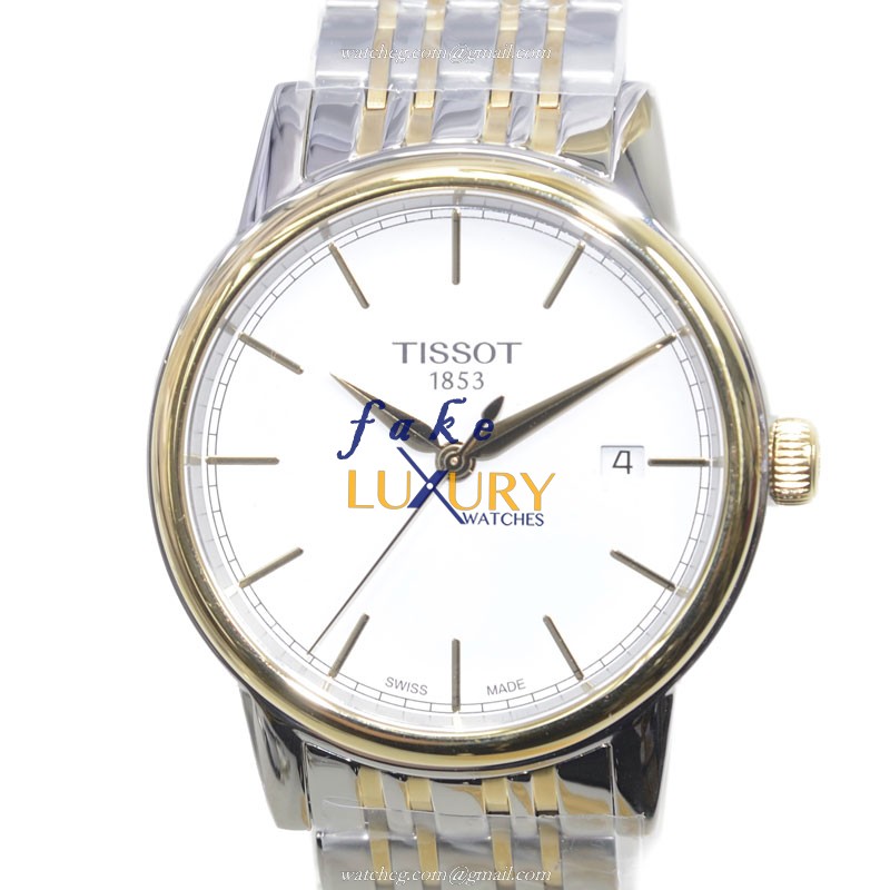 Tissot T-CLASSIC Replica Watch T085.410.22.011.00, Quartz Movement, White Dial, Stainless Steel - Luxury Replica Watch