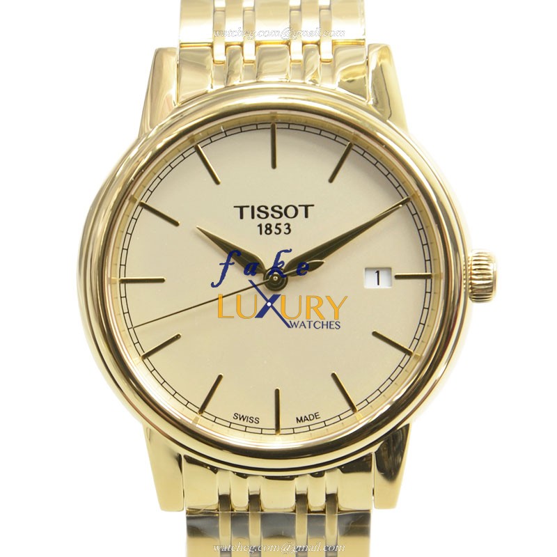 Tissot T085.410.33.021.00 - Replica Watch - Gold Dial - Quartz - Stainless Steel Bracelet - Luxury Replica Watch