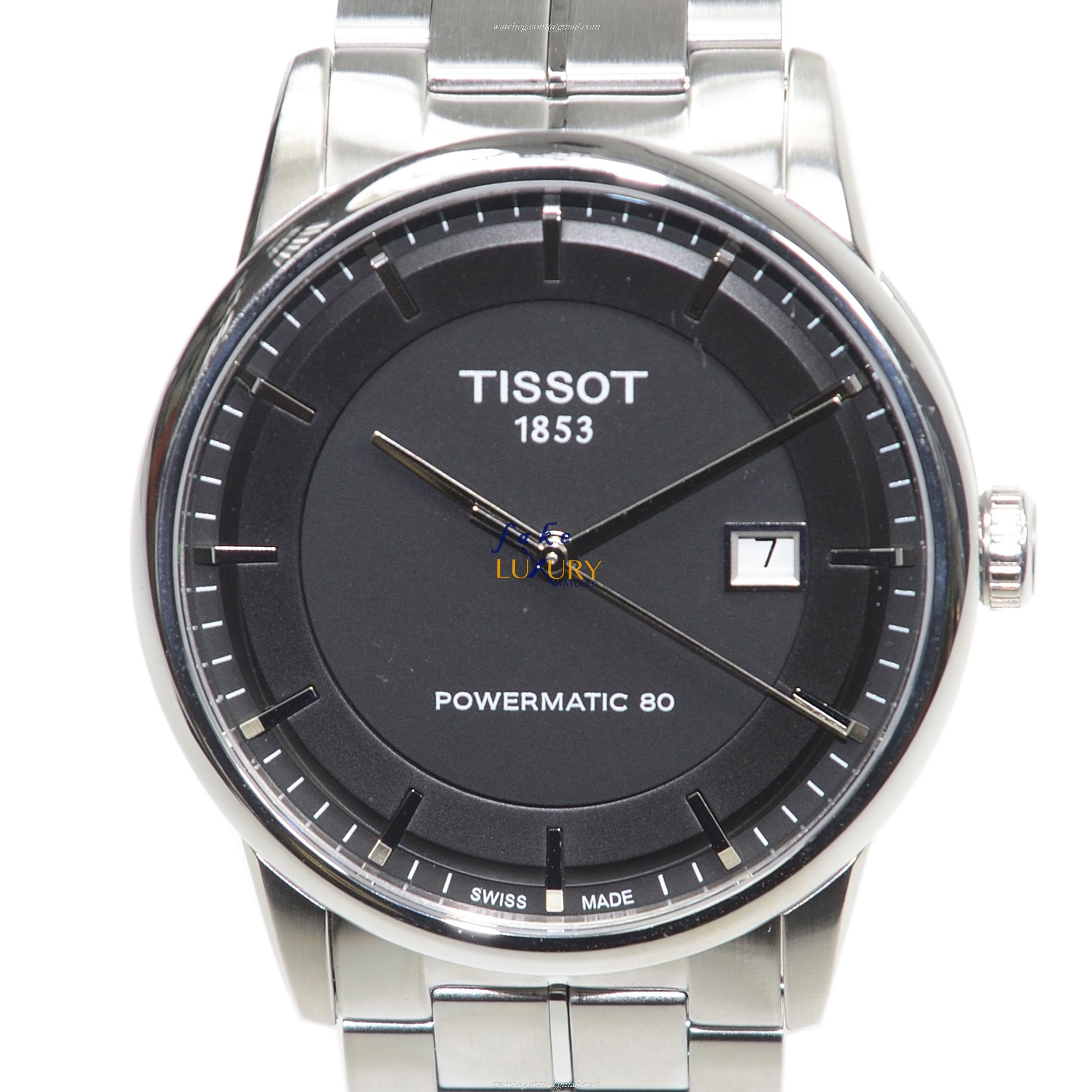 Tissot T086.407.11.051.00 T-Classic Automatic Black Dial Silver Steel Replica Watch - Luxury Replica Watch
