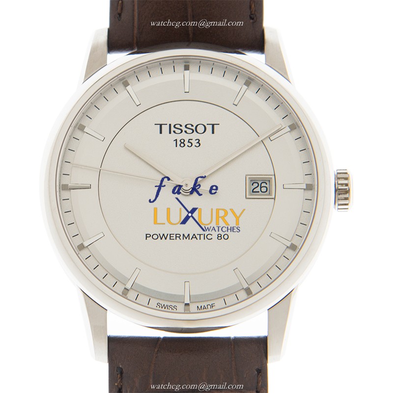 Tissot T086.407.16.031.00 Replica Watch, Automatic, Silver Dial, Stainless Steel Case, Leather Strap - Luxury Replica Watch