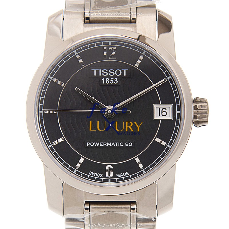 T087.207.44.057.00 - Tissot T-Classic Replica Watch - Automatic Titanium - Black Dial - Luxury Replica Watch