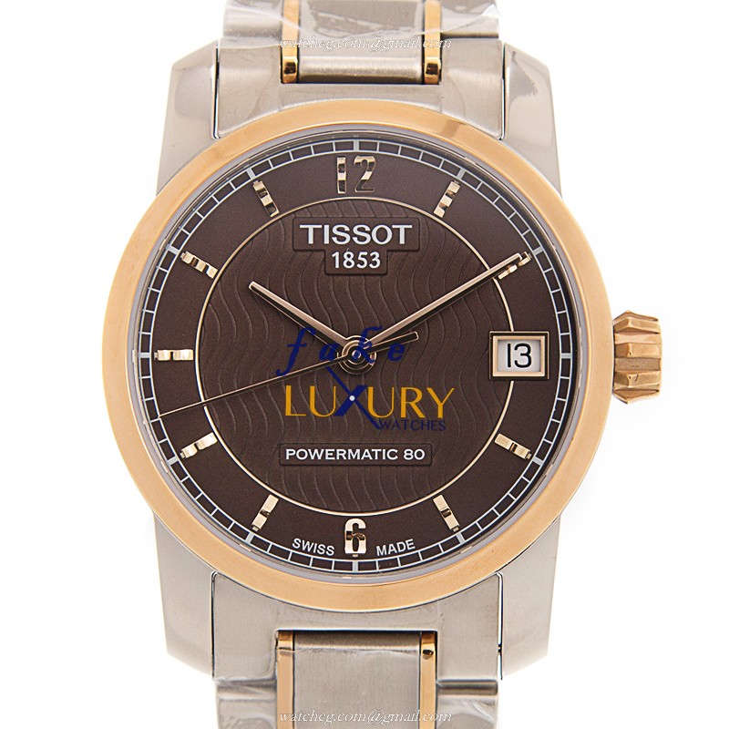 Tissot T-CLASSIC T087.207.55.297.00 - Replica Watch - Automatic - 18kt Rose Gold - Dark Brown Dial - Luxury Replica Watch