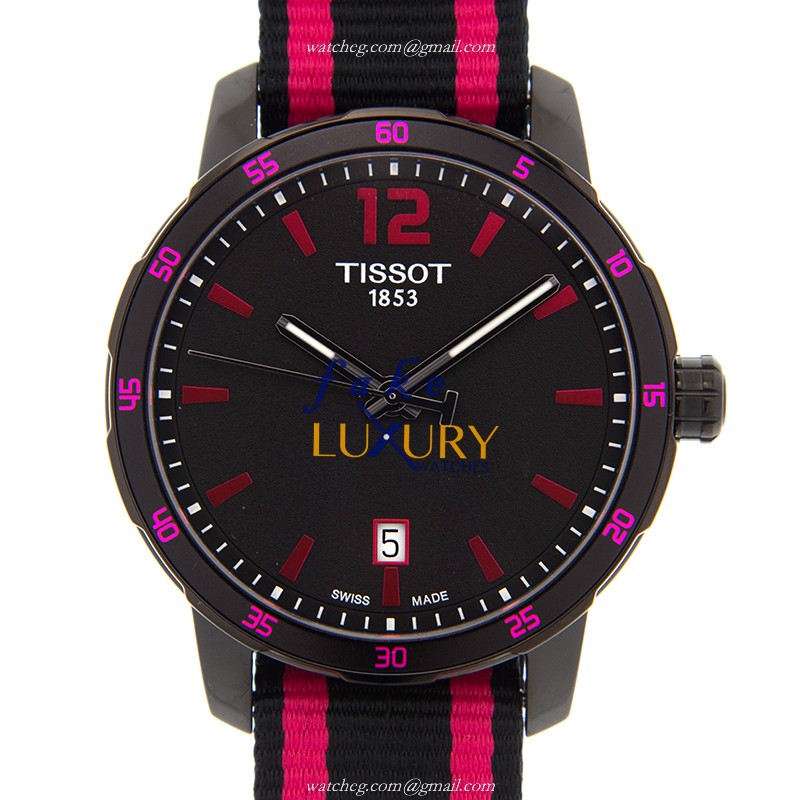 Tissot T095.410.37.057.01 | T-SPORT Quartz Stainless Steel | Pink Canvas Strap | Replica Watch - Luxury Replica Watch