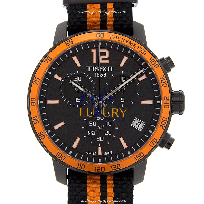 Tissot T-SPORT Quartz Replica Watch T095.417.37.057.00 Black Dial Stainless Steel Case Canvas Strap - Luxury Replica Watch