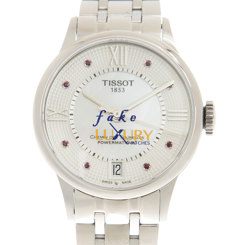 Tissot T099.207.11.113.00 Chemin Des Tourelles Automatic White Dial Silver Stainless Steel Replica - Luxury Replica Watch