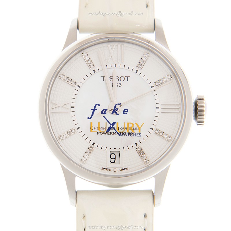 Tissot T099.207.16.116.00 Replica Watch, White Dial, Steel Case, Automatic Movement, Leather Strap - Luxury Replica Watch