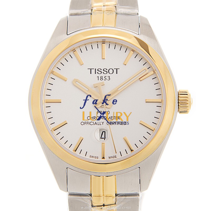 T101.251.22.031.00 - Tissot T-Classic Replica Watch - Automatic White Dial Gold-Plated Steel - Luxury Replica Watch