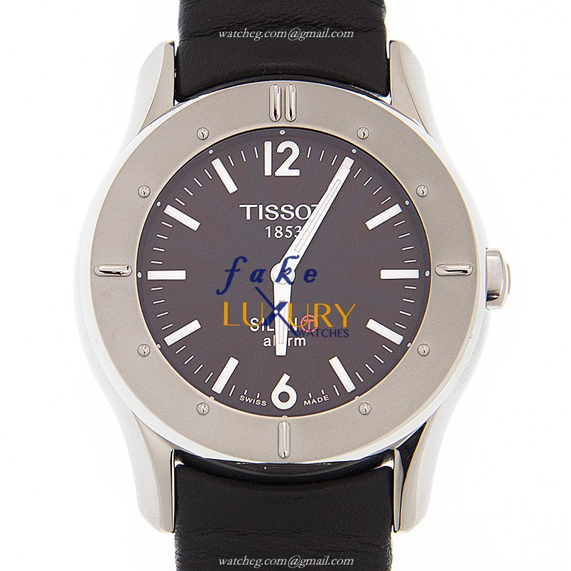 T40.1.426.51 - Tissot Touch Collection Replica Watch Quartz Stainless Steel Black Dial Leather - Luxury Replica Watch