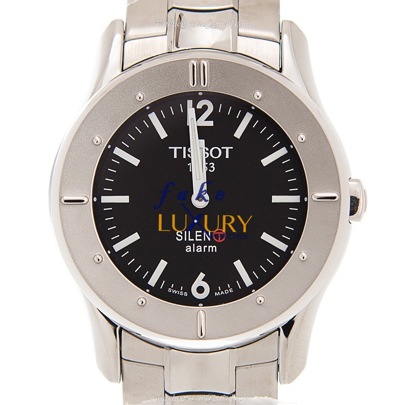 Tissot TOUCH COLLECTION Quartz T40.1.486.51 Black Dial Steel Watch Replica Watch - Luxury Replica Watch