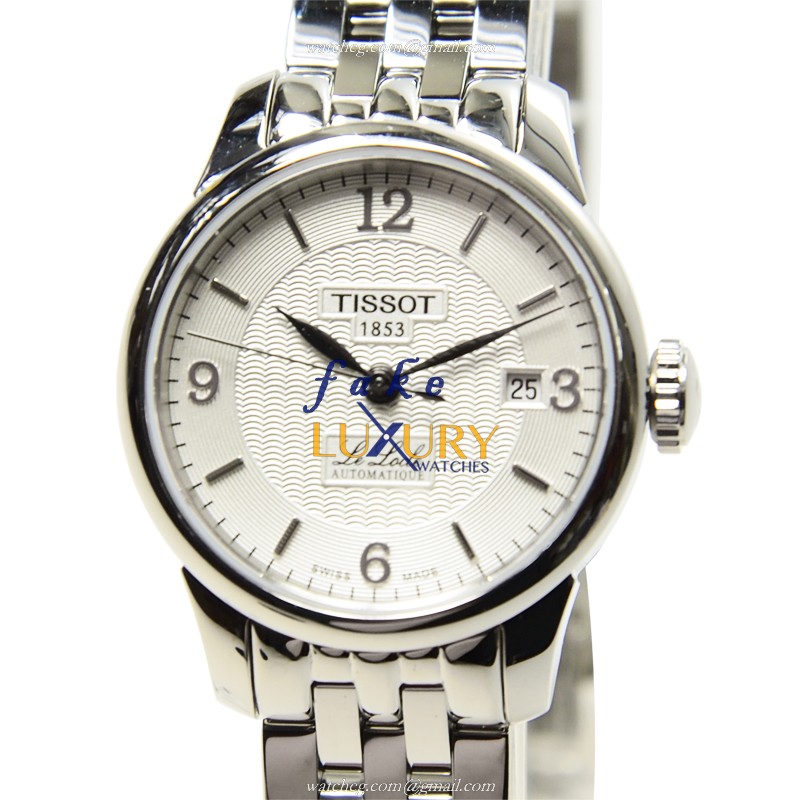Tissot T41.1.183.34 T-Classic Replica Watch, White Dial, Automatic Movement, Steel Bracelet - Luxury Replica Watch