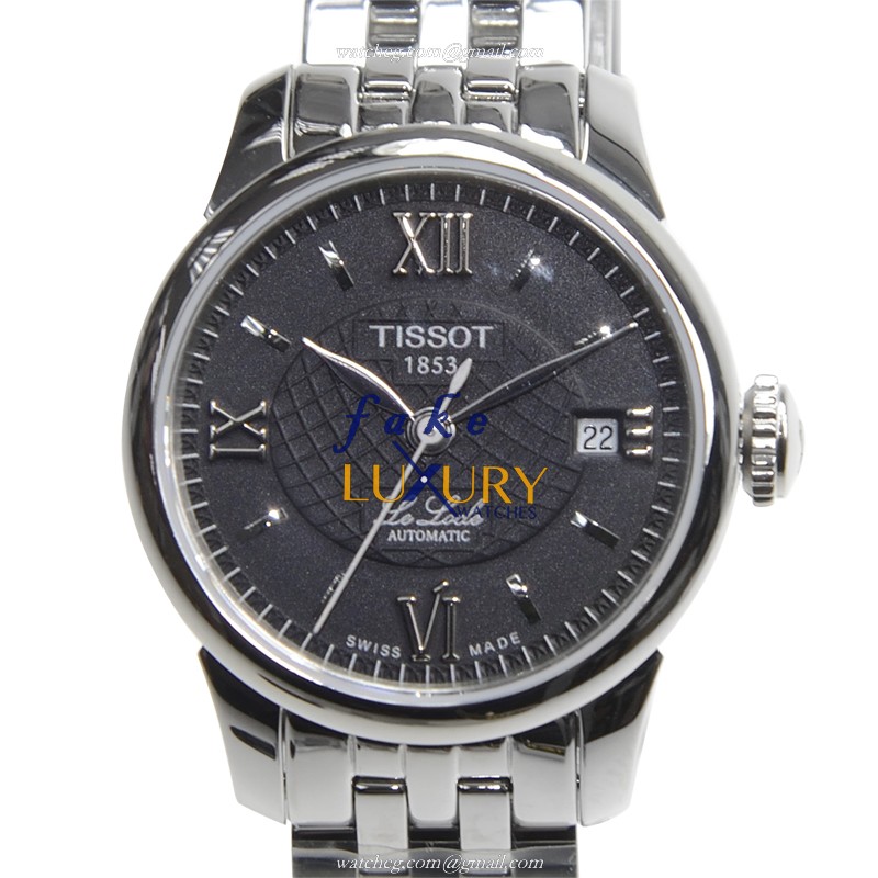 Tissot T-CLASSIC T41.1.183.53 Automatic Stainless Steel Black Dial Silver Bracelet Replica Watch - Luxury Replica Watch