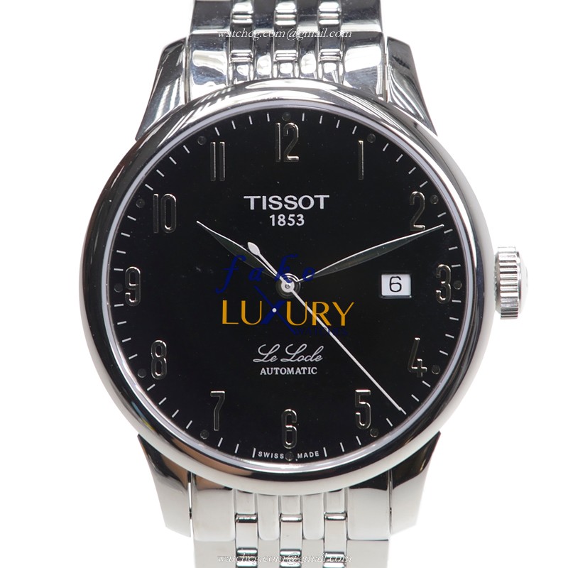 Tissot Le Locle Automatic Replica Watch T41.1.483.52, Black Dial Stainless Steel - Luxury Replica Watch