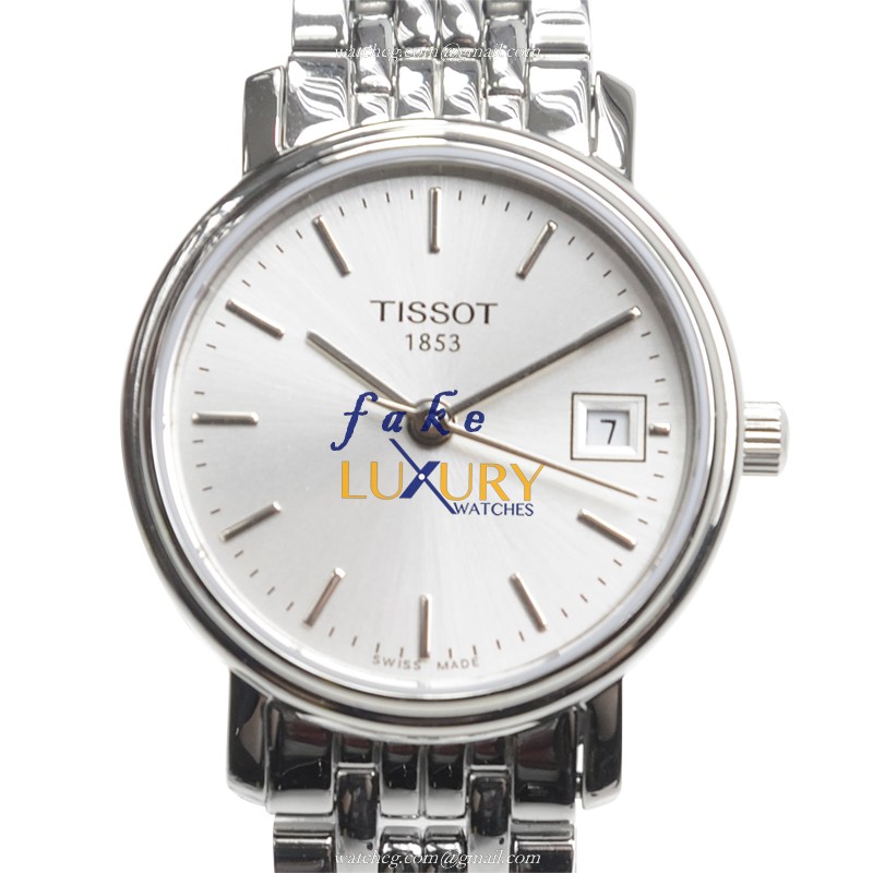 Tissot T52.1.281.31 T-Classic Replica Watch Silver Dial Quartz Stainless Steel Bracelet - Luxury Replica Watch