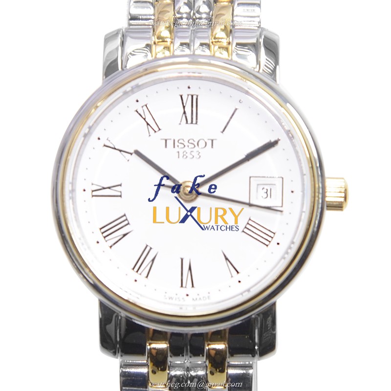 Tissot T-CLASSIC T52.2.281.13 Replica Watch With Quartz Movement, White Dial, Silver Stainless - Luxury Replica Watch