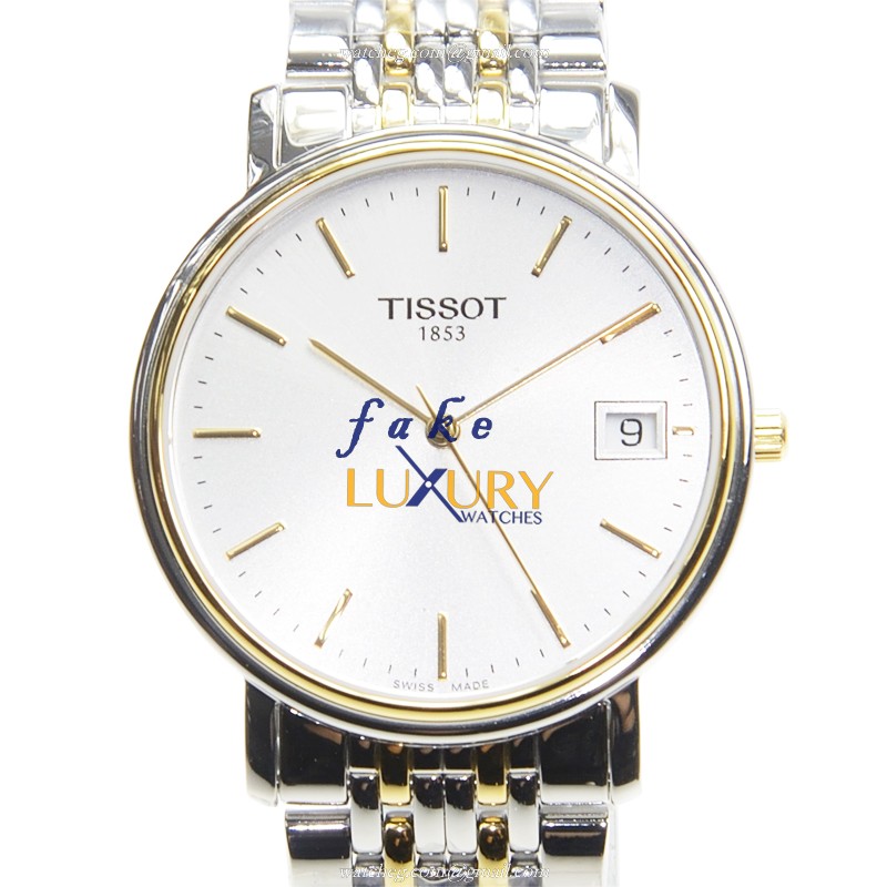 Tissot T52.2.481.31 Replica Watch, T-Classic Quartz, 34mm Silver Steel, White Dial - Luxury Replica Watch