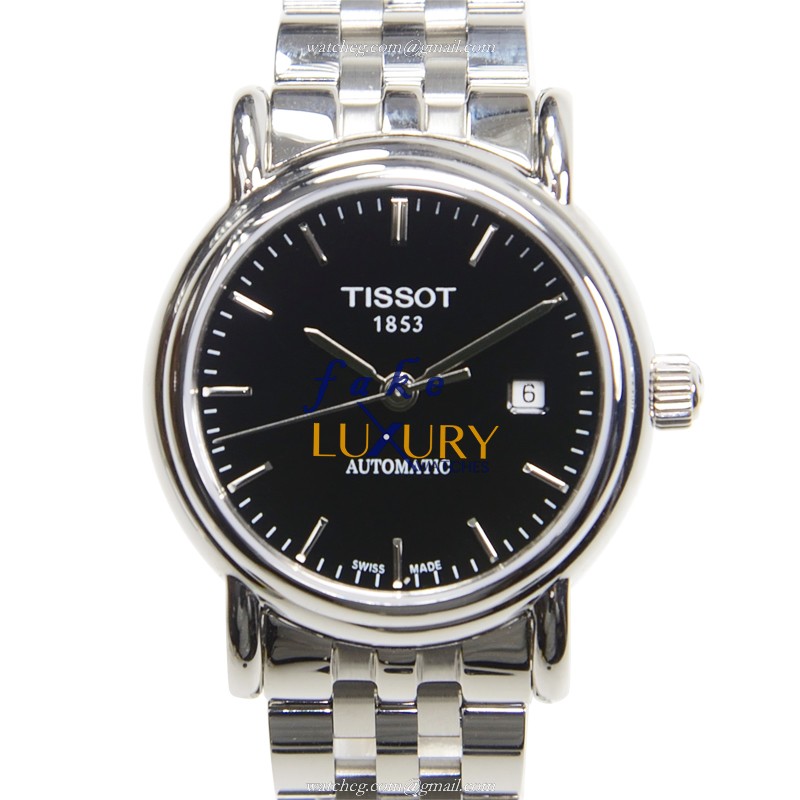 Tissot T95.1.183.51 Replica Watch, Quartz Movement, Black Dial, Steel Bracelet - Luxury Replica Watch
