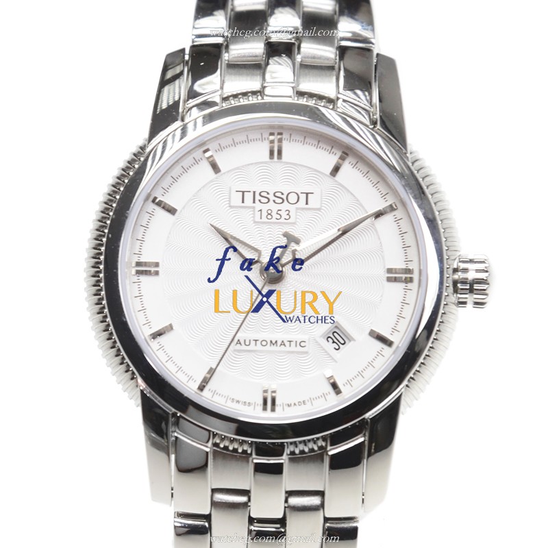 Tissot T97.1.183.31 Replica Watch Automatic Movement White Dial Stainless Steel Bracelet - Luxury Replica Watch