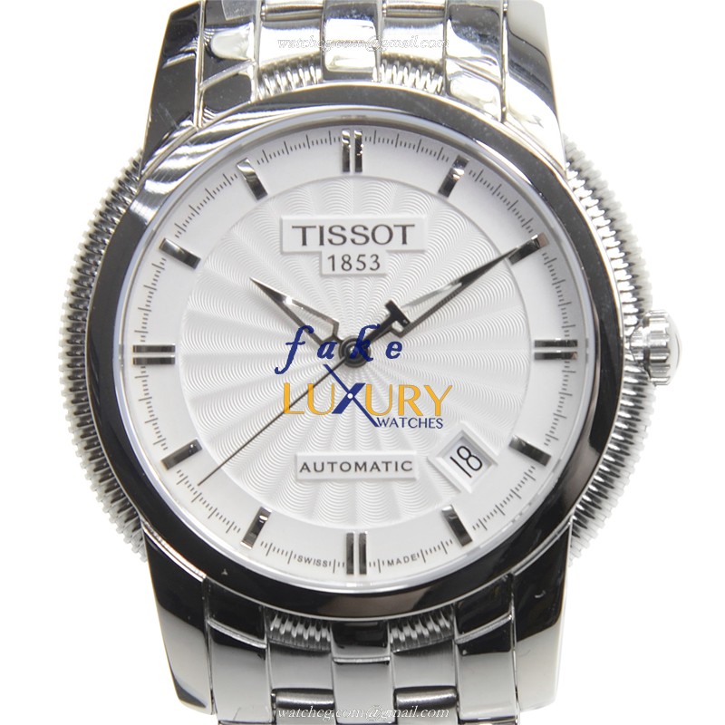 Tissot T97.1.483.31 Replica Watch Automatic White Dial Stainless Steel Bracelet 39.5mm - Luxury Replica Watch