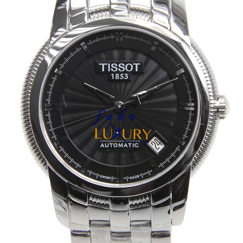 Tissot T-CLASSIC T97.1.483.51 Automatic Stainless Steel Black Dial Silver Bracelet Replica Watch - Luxury Replica Watch
