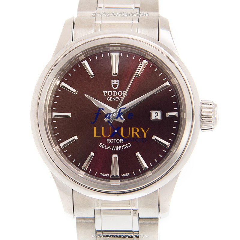 Tudor 12100-65010-PUR Replica Watch, Automatic, Purple Dial, Silver Steel Case - Luxury Replica Watch