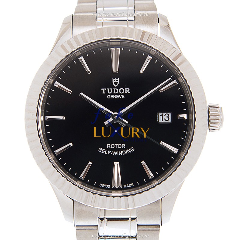 Tudor 12510-65050-BK Automatic Stainless Steel Replica Watch - Swiss Movement, Black Dial, Silver - Luxury Replica Watch