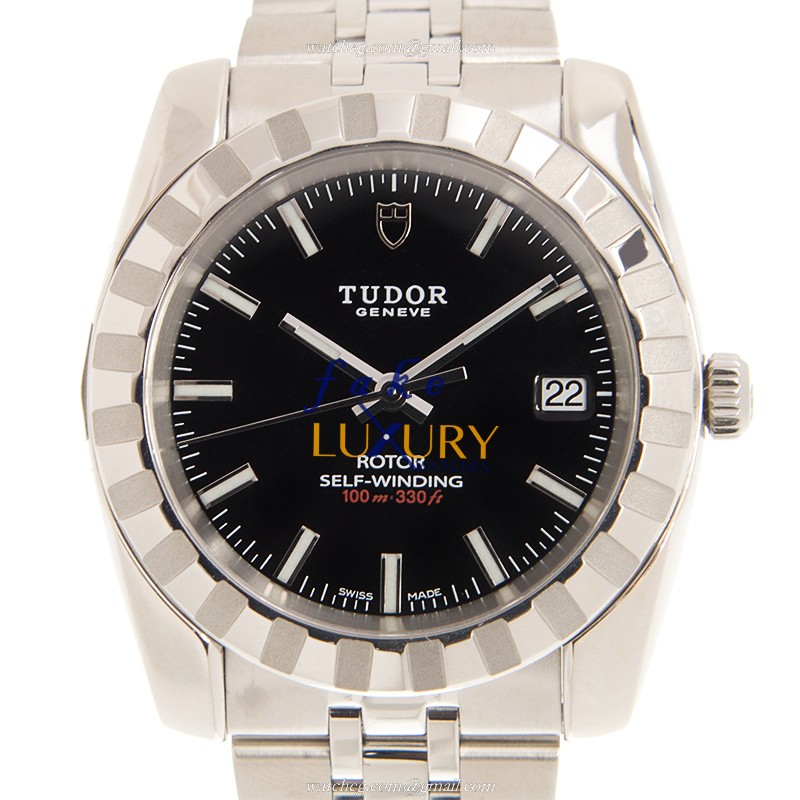 21010-62580-BK - Tudor Classic Replica Watch Automatic Steel Black Dial - Luxury Replica Watch