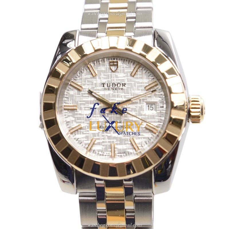 Tudor 22013-62543-SVCL CLASSIQUE AUTO 18kt Gold Steel Replica Watch - Luxury Replica Watch
