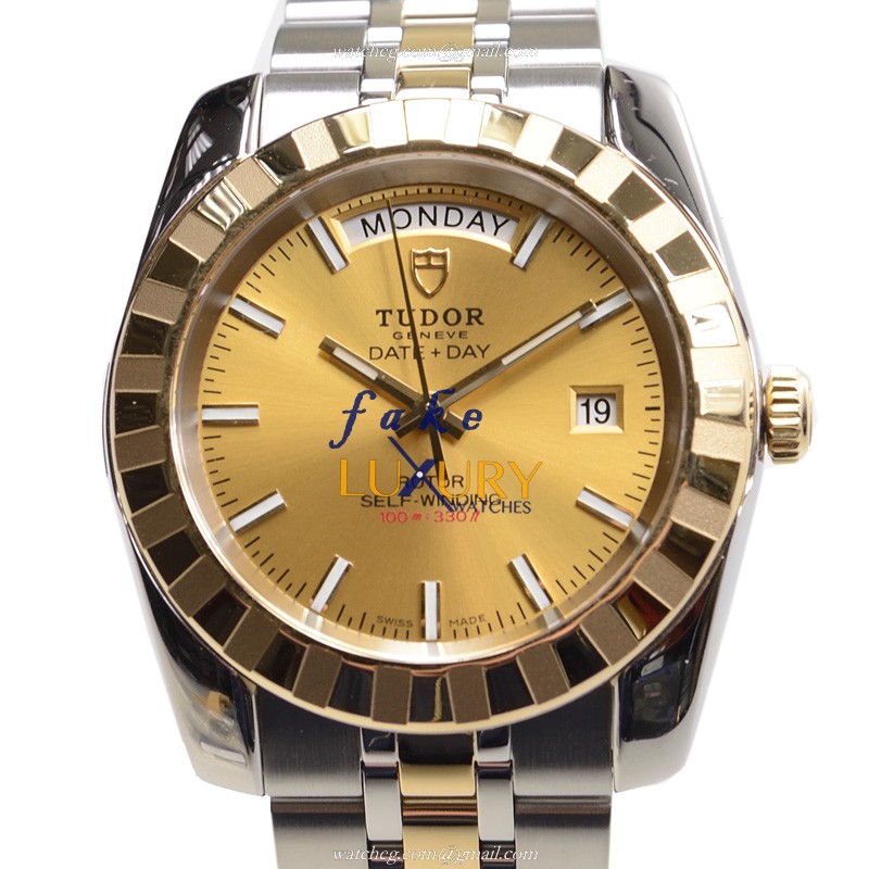 Tudor 23013-62113-CH CLASSIC Automatic 18kt Gold & Steel Replica Watch - Swiss Movement, 41mm Case - Luxury Replica Watch
