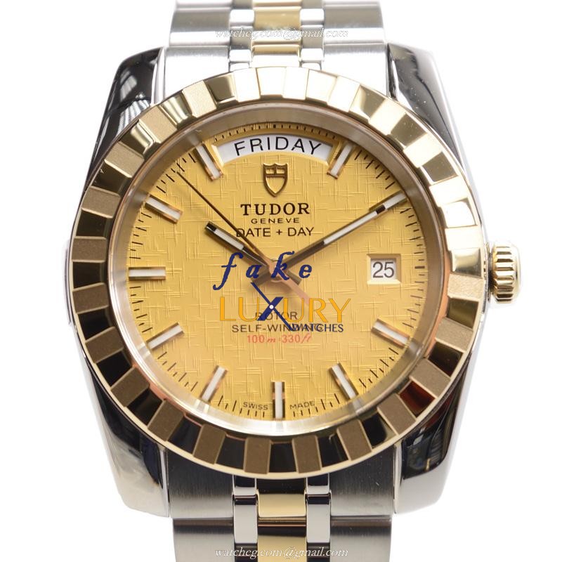 Tudor 23013-62113-CHCL CLASSIC Gold & Steel Automatic Replica Watch - Swiss Movement, 41mm Case - Luxury Replica Watch