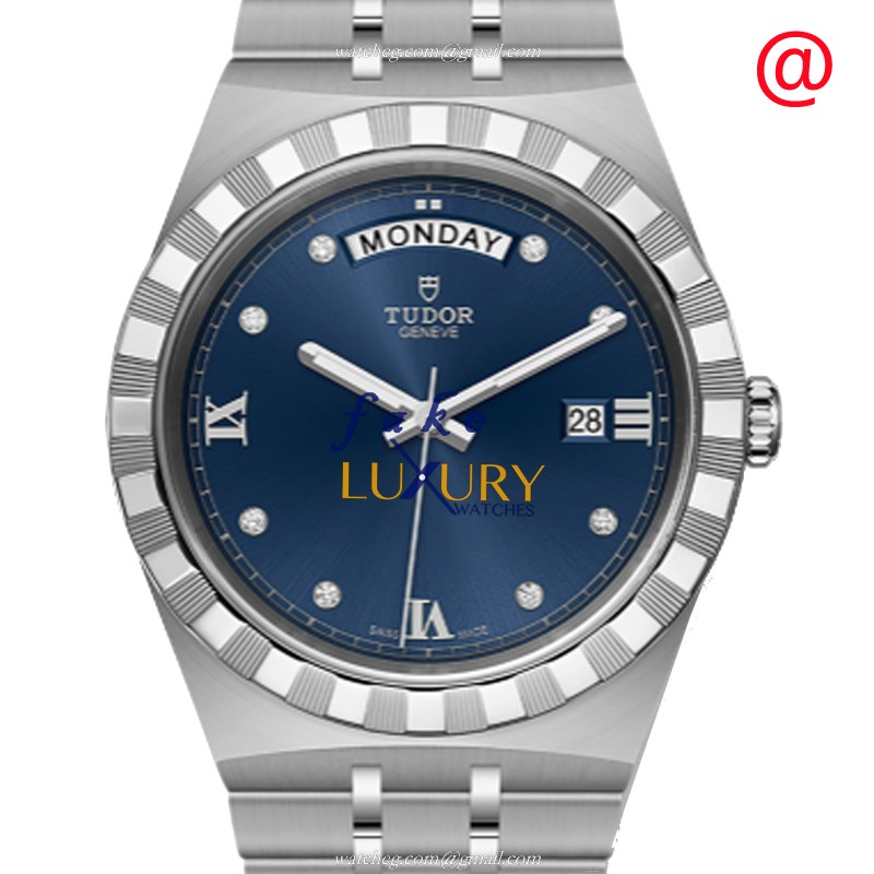 Tudor Royal 28600-91060-8DI-BLUE Automatic Replica Watch - Blue Dial, Silver Steel, Sapphire Crystal - Luxury Replica Watch