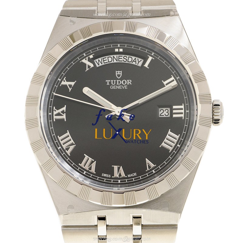 Tudor Royal 28600-91060-BLACK Replica Watch With Automatic Movement, Black Dial, Steel Case - Luxury Replica Watch