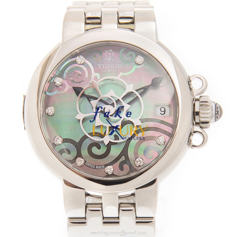 Tudor 35700-65770-NC10DI-BK Replica Watch, Automatic, Gray Mother of Pearl Dial, Steel Case - Luxury Replica Watch