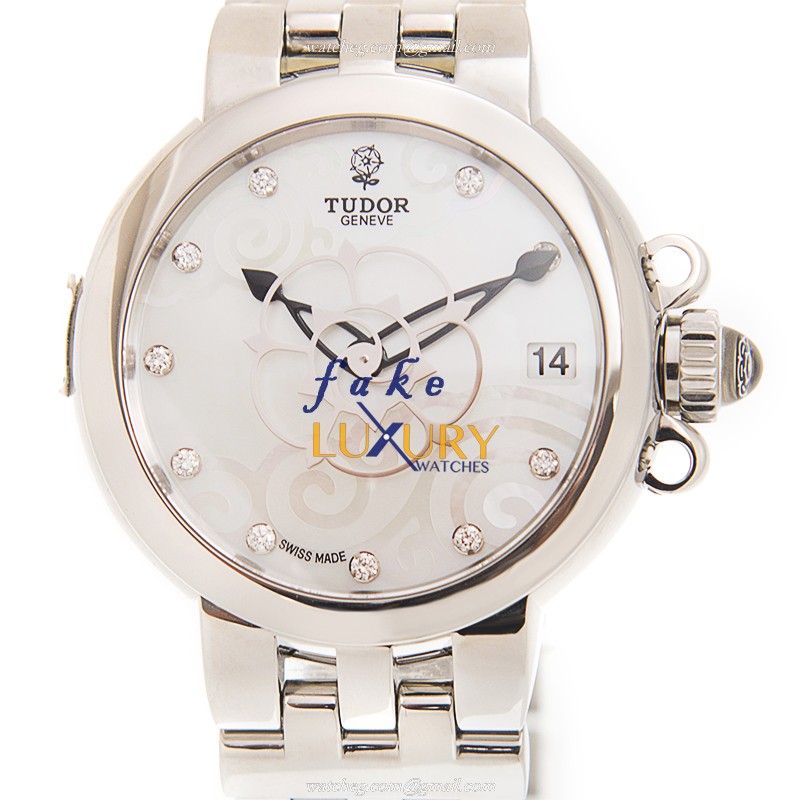 Tudor 35700-65770-NC10DI-WT Automatic Steel Dial White Replica Watch - 34mm - Silver Strap - Luxury Replica Watch