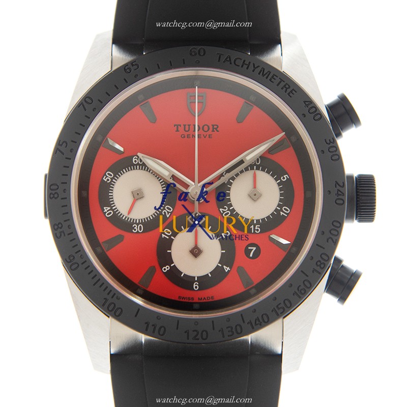 Tudor Fastrider Chrono 42010NRD-RS | Automatic | Steel | Rubber | Red Dial | Replica Watch - Luxury Replica Watch