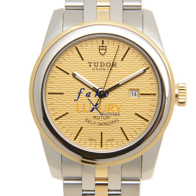 Tudor 53003-68033-CHCL GLAMOUR DATE Auto 18kt Gold Steel Replica Watch - Swiss Movement - Luxury Replica Watch