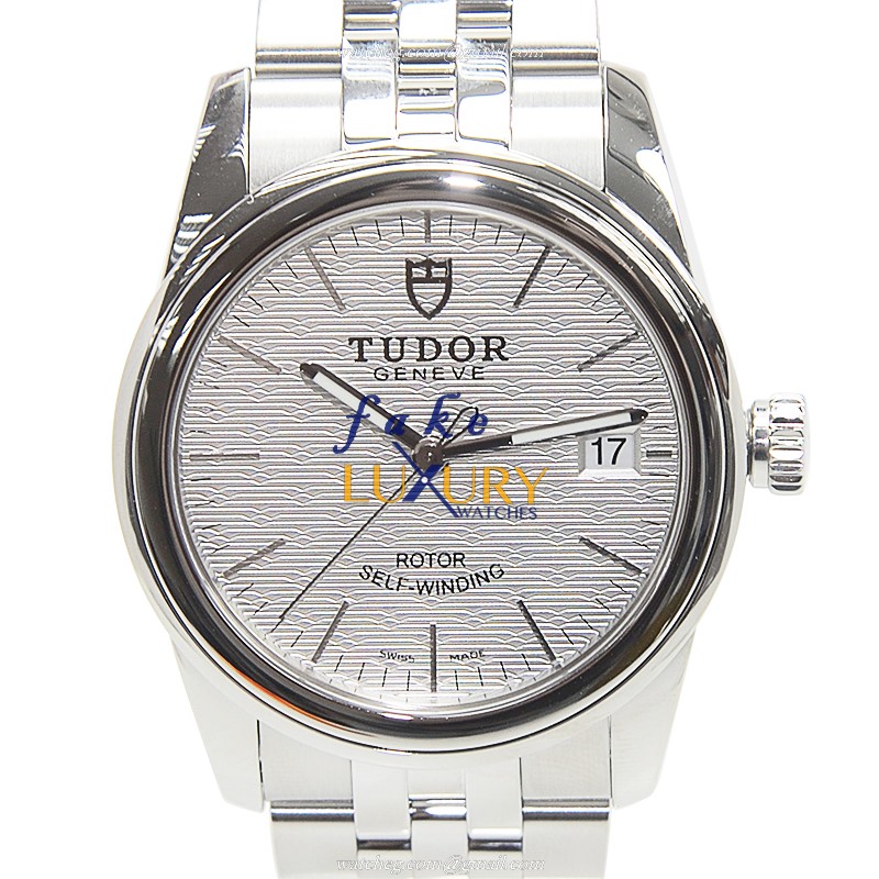 Tudor 55000-68050-SVCL GLAMOUR DATE Stainless Steel Automatic Replica Watch, Silver Dial, Sapphire - Luxury Replica Watch