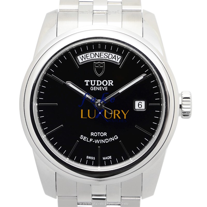 Tudor GLAMOUR DATE 56000-68060-BK Automatic Black Dial Stainless Steel Replica Watch - Model Number - Luxury Replica Watch