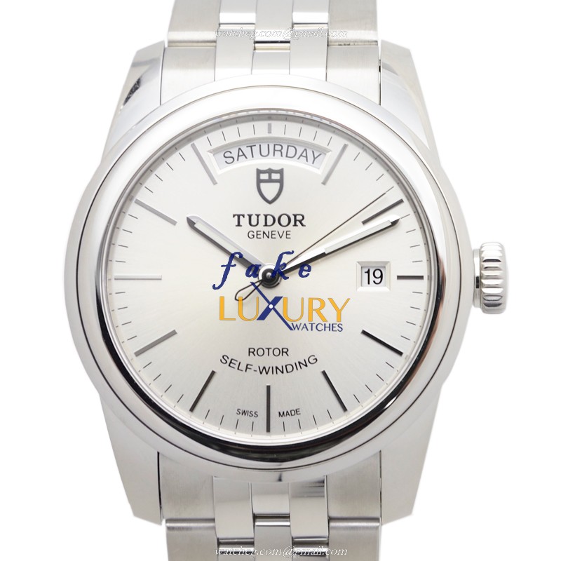 -56000-68060-SV - Tudor GLAMOUR DATE Replica Watch - Automatic - Silver Dial - Luxury Replica Watch