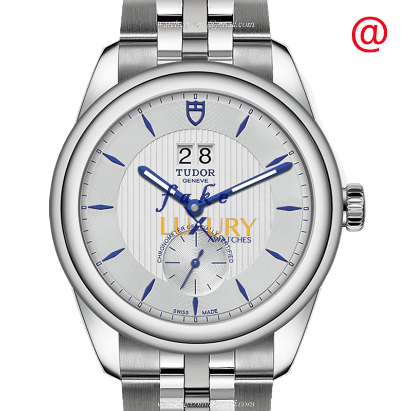 Tudor 57100WT GLAMOUR DATE Automatic Stainless Steel Replica Watch - White Dial, Silver Strap - Luxury Replica Watch
