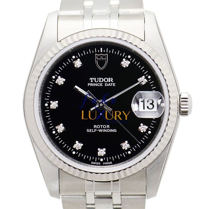 Tudor 74034-62470-10DI-BK Prince Date Automatic Stainless Steel Replica Watch - Swiss Movement - Luxury Replica Watch