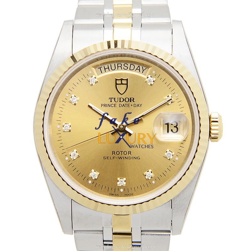 - TUDOR 76213-62483-10DI-CH PRICE DATE-DAY AUTO GOLD STEEL Replica Watch - Luxury Replica Watch