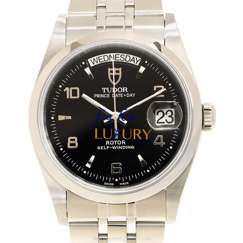 Tudor 76214-62480-246810AR Automatic Stainless Steel Replica Watch, Black Dial, Silver Strap - Luxury Replica Watch