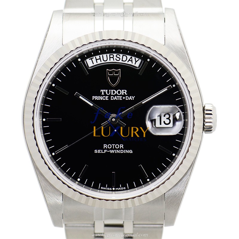 Tudor 76214-62480-BK Prince Date-Day Automatic Stainless Steel Replica Watch with Sapphire Crystal - Luxury Replica Watch